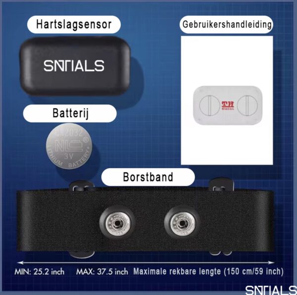 SNTIALS - Hartslag Borstband - Afbeelding 4