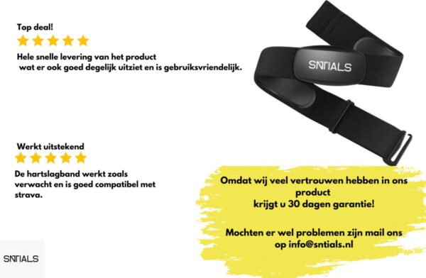 SNTIALS - Hartslag Borstband - Afbeelding 2