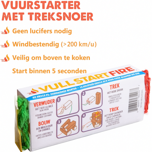 Pull start fire 3 stuks - Afbeelding 3